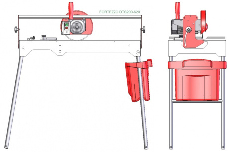 Купить Электрический плиткорез Fortezzo DTS200-620/1.1 фото №3