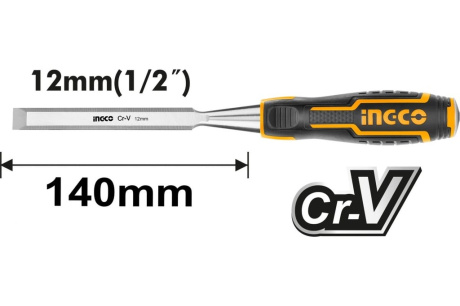 Купить Стамеска 12 мм INGCO HWC0812 INDUSTRIAL фото №2