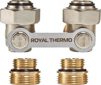 Купить Узел нижнего подключения Royal Thermo 1/2"х3/4" EK  угловой фото №1