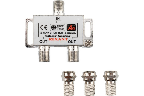 Купить Делитель ТВх2+3шт F-разъемов 5-1000 МГц  REXANT фото №5