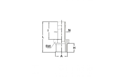 Купить Переходник GAV 1233/4 370/2 М1/4"  на елочку 8мм  10075 фото №2