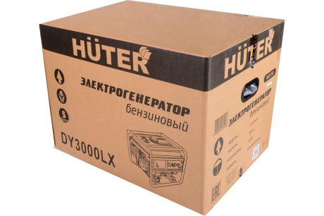 Купить Электростанция бензо HUTER DY3000LХ 2 5кВт ручной/эл. запуск без АКБ фото №11