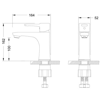 Купить Смеситель для умывальника Lemark EVITTA  LM0506C фото №2